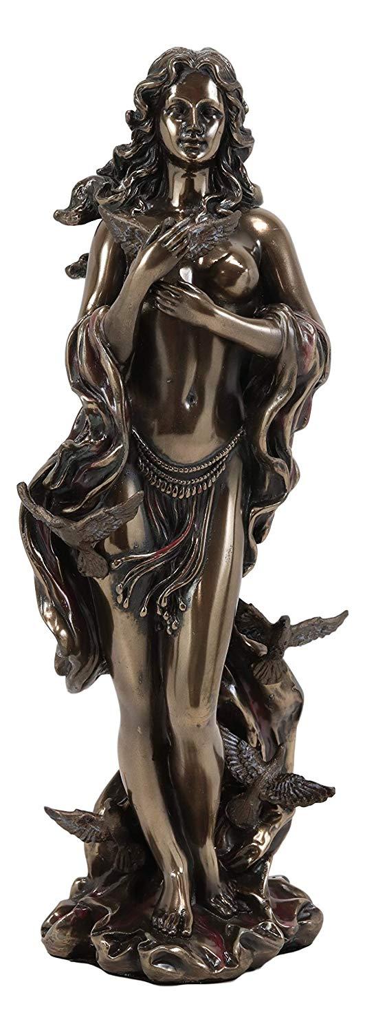 Ebros Gift Ebros Greek Nude Aphrodite With Doves Altar Statue Goddess Of Beauty Figurine