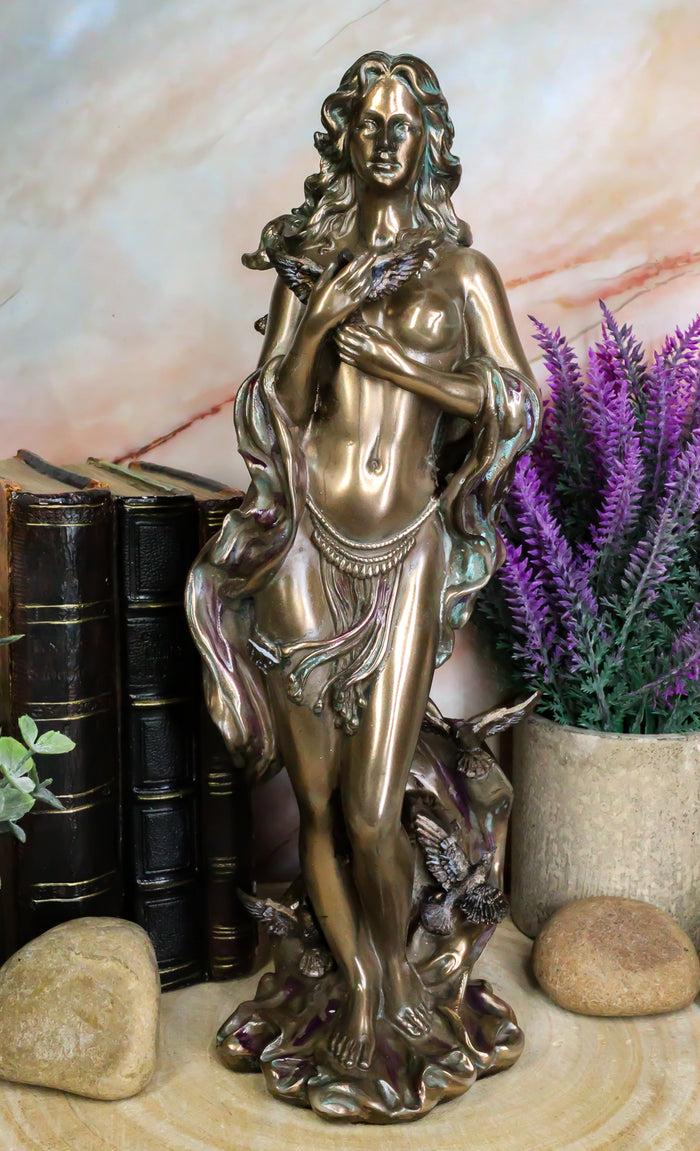 ebros gift Ebros Greek Nude Aphrodite With Doves Altar Statue Goddess Of Beauty Figurine