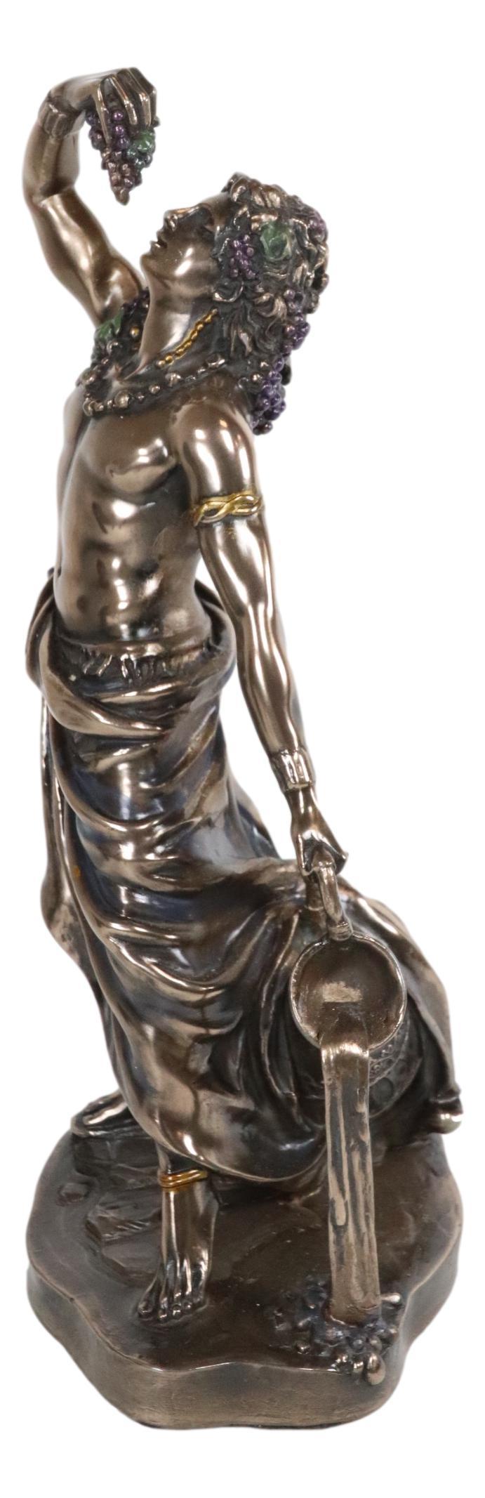 Ebros Gift Ebros Greek Olympian God Bacchus Dionysus Statue Wine & Ecstasy Deity Figurine 11"H