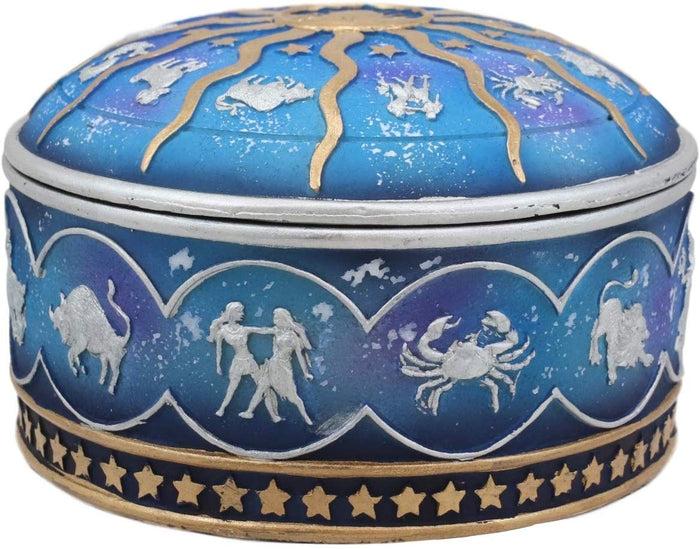Ebros Gift Ebros Greek Zodiac Constellations With Sun And Moon Lid Decorative Trinket Box