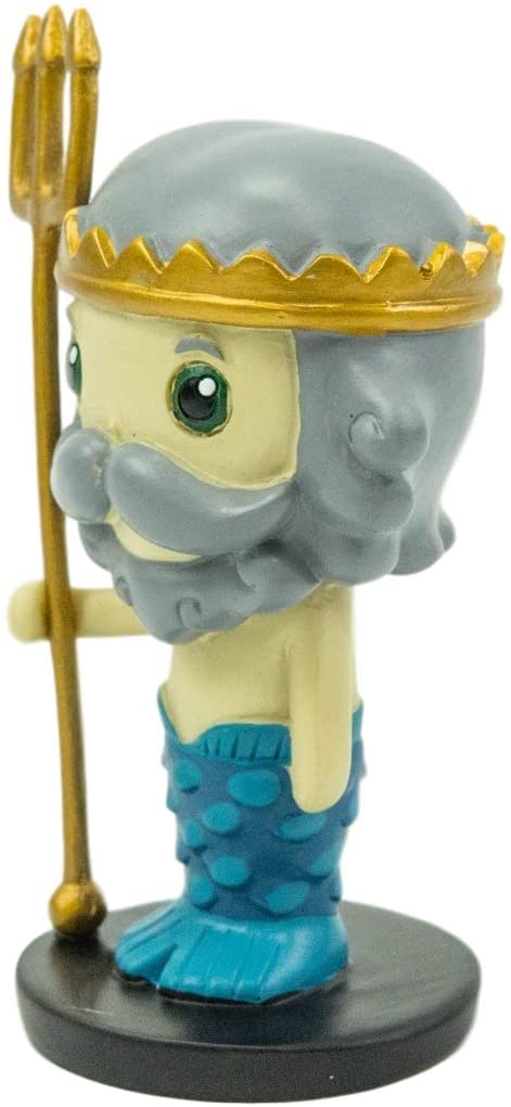 Ebros Gift Ebros Greekies Collection Greek Mythology Poseidon With Trident Statue 4.25" H
