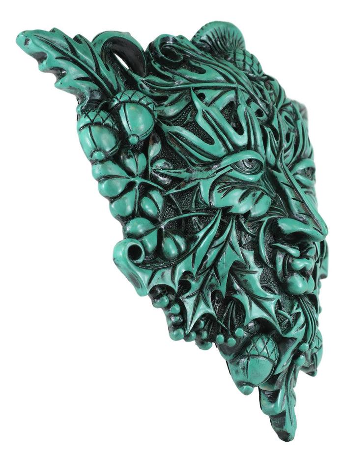Ebros Gift Ebros Green Acorn & CloverGreenman Unique Wall Plaque Sculpture By Maxine Miller