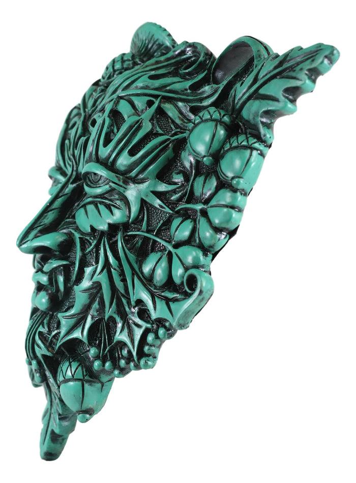 Ebros Gift Ebros Green Acorn & CloverGreenman Unique Wall Plaque Sculpture By Maxine Miller