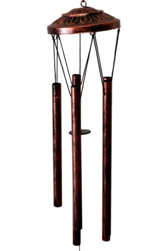 Ebros Gift Ebros Green Camouflage Gecko Lizard Whimsical Copper Metal Wind Chime 40" Long