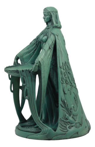 Ebros Gift Ebros Green Maxine Miller Celtic Triple Goddess Danu With Cauldron Statue 16"H