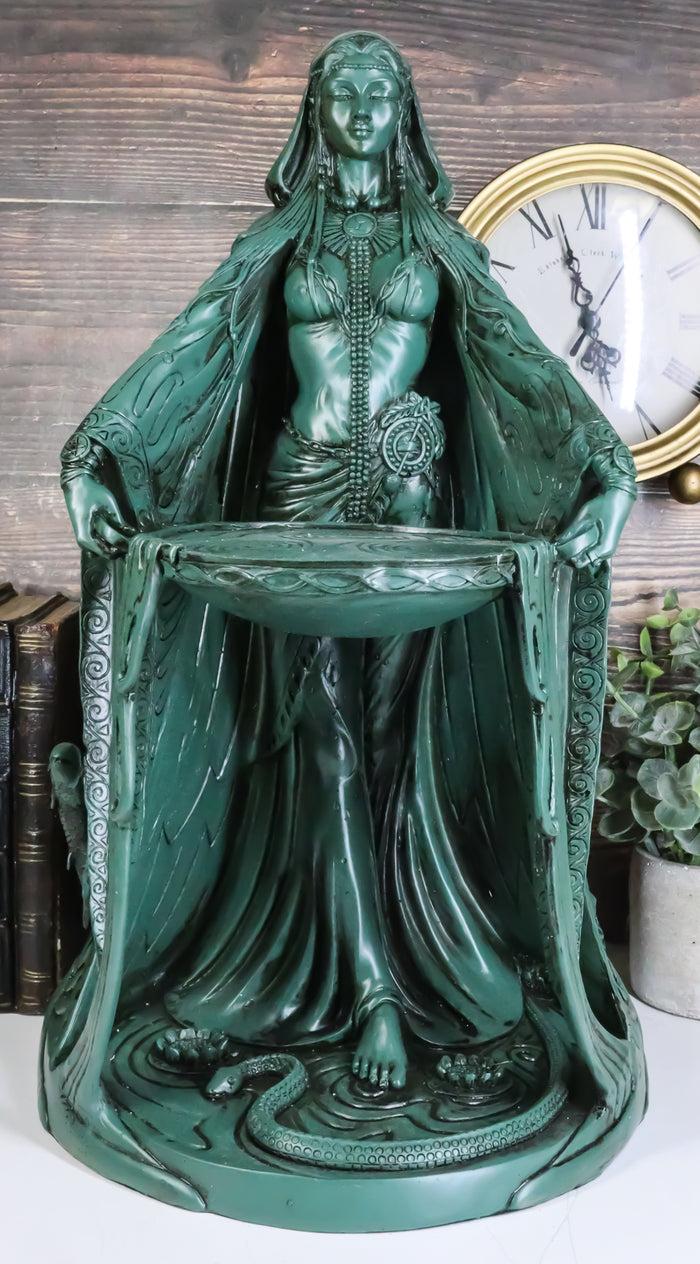 ebros gift Ebros Green Maxine Miller Celtic Triple Goddess Danu With Cauldron Statue 16"H
