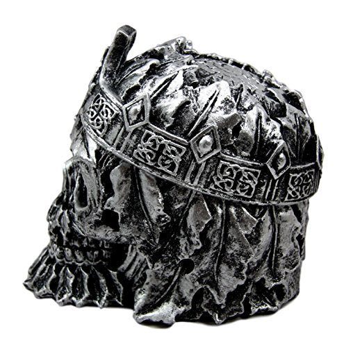 Ebros Gift Ebros Greenman King Skull Ashtray 4.25"L Cigarette Ash Tray Collectible Celtic