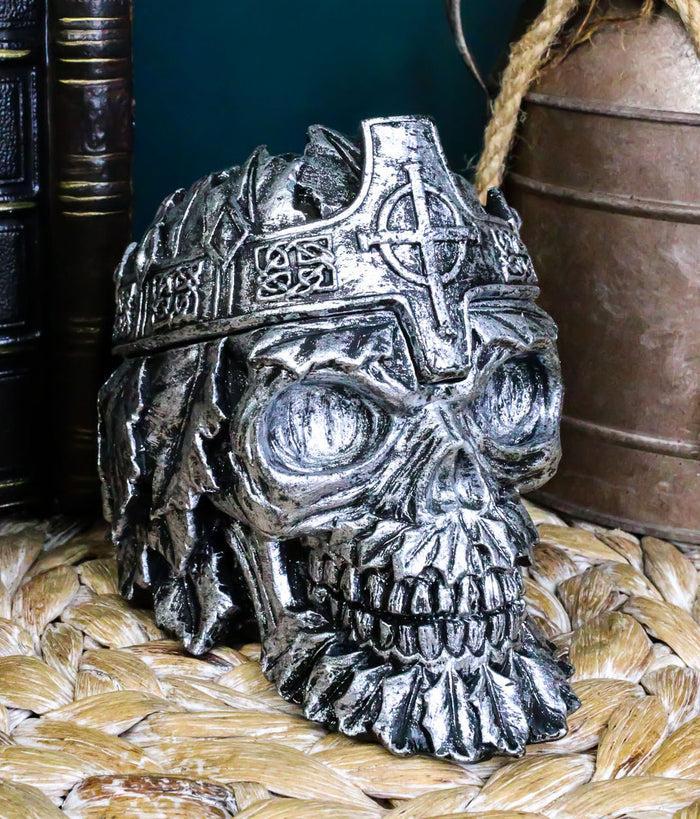 ebros gift Ebros Greenman King Skull Ashtray 4.25"L Cigarette Ash Tray Collectible Celtic