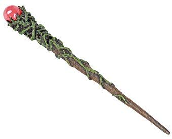 Ebros Gift Ebros Greenman Vine With Red Orb Fantasy Sorcery Wizard Cosplay Toy Magic Wand 9.25"L