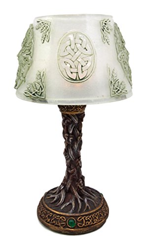Ebros Gift Ebros Greenman Whispering Willows Mini LED Table Courtesy Lamp Figurine 7.5"H
