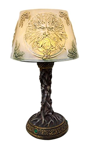 ebros gift Ebros Greenman Whispering Willows Mini LED Table Courtesy Lamp Figurine 7.5"H