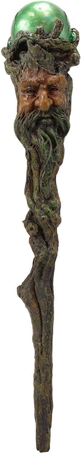Ebros Gift Ebros Greenman With Green Orb Cosplay Magic Wand Decorative Costume Accessory