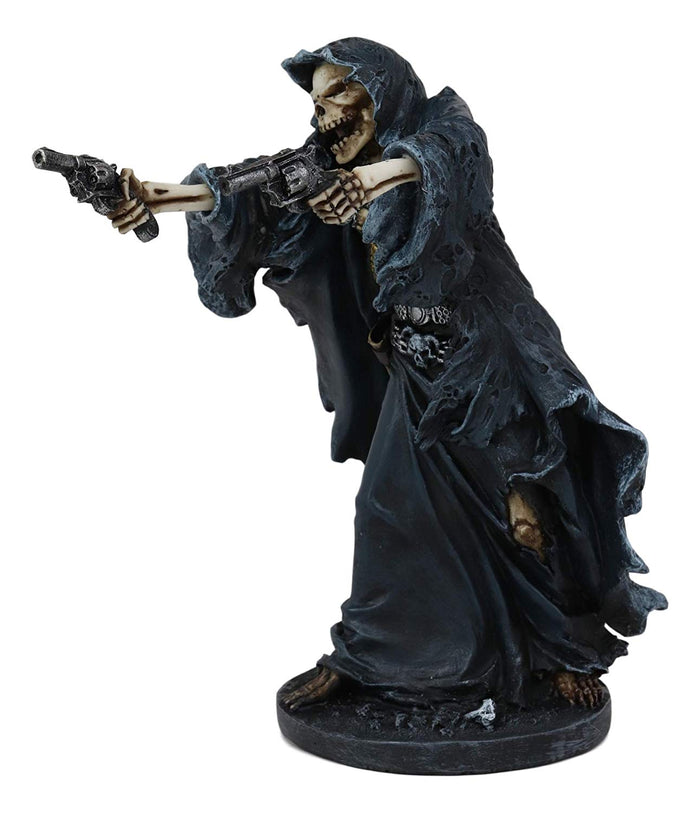 Ebros Gift Ebros Grim Reaper Assassin With Guns Revolvers Skeleton Death Fantasy Horror