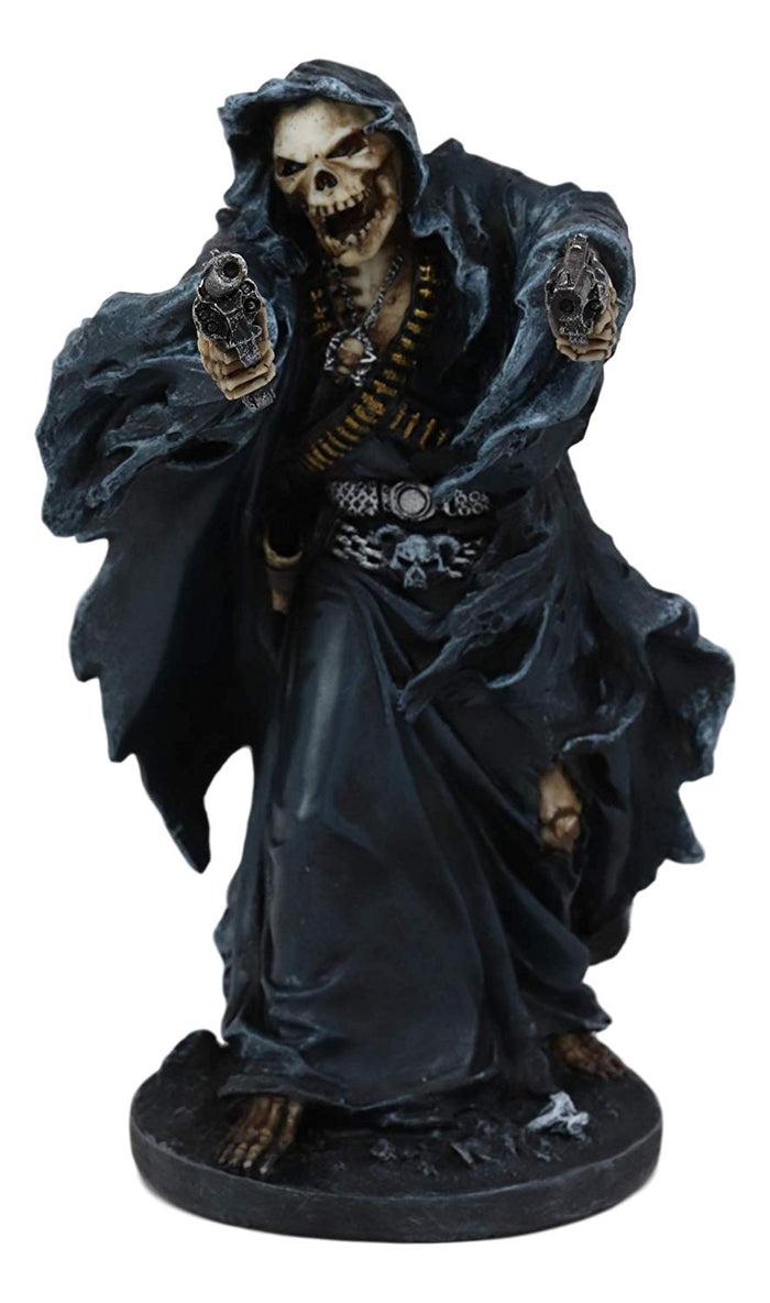 ebros gift Ebros Grim Reaper Assassin With Guns Revolvers Skeleton Death Fantasy Horror