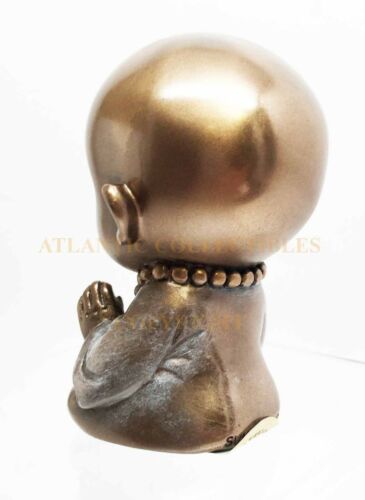 Ebros Gift Ebros Happy Buddha Joyful Baby Monk Meditating Inner Peace Figurine Ohm Bodhisattva