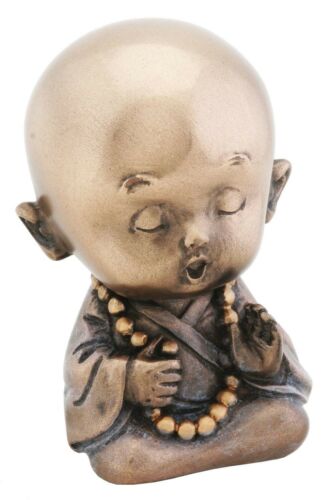 ebros gift Ebros Happy Buddha Joyful Baby Monk Meditating Inner Peace Figurine Ohm Bodhisattva