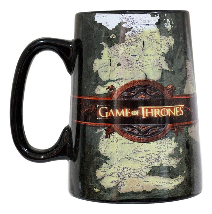 Ebros Gift Ebros HBO Series Game Of Thrones Map Of Westeros And Essos Ceramic Mug 5.5"Tall