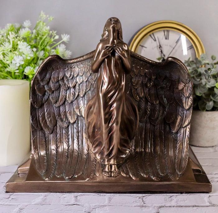 ebros gift Ebros Heaven Bound Rising Angel Funeral Cremation Urn Resin Statue Memorial Angels 9"H