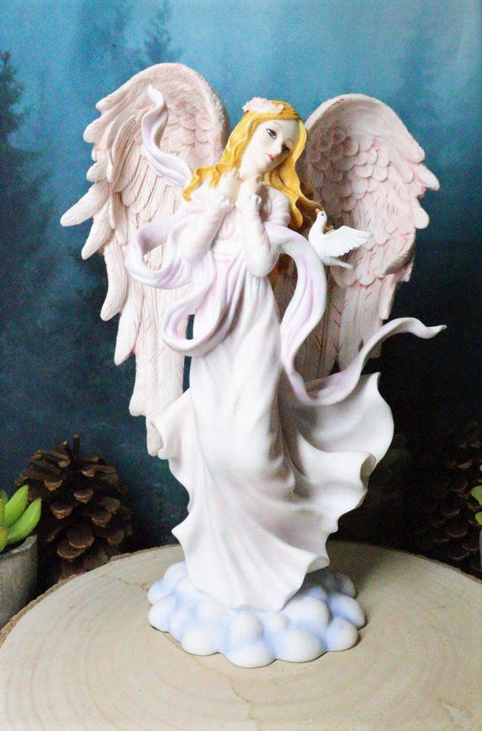 ebros gift Ebros Heavenly Seraphim Angel Of Wisdom And Worship With Doves On Clouds Figurine