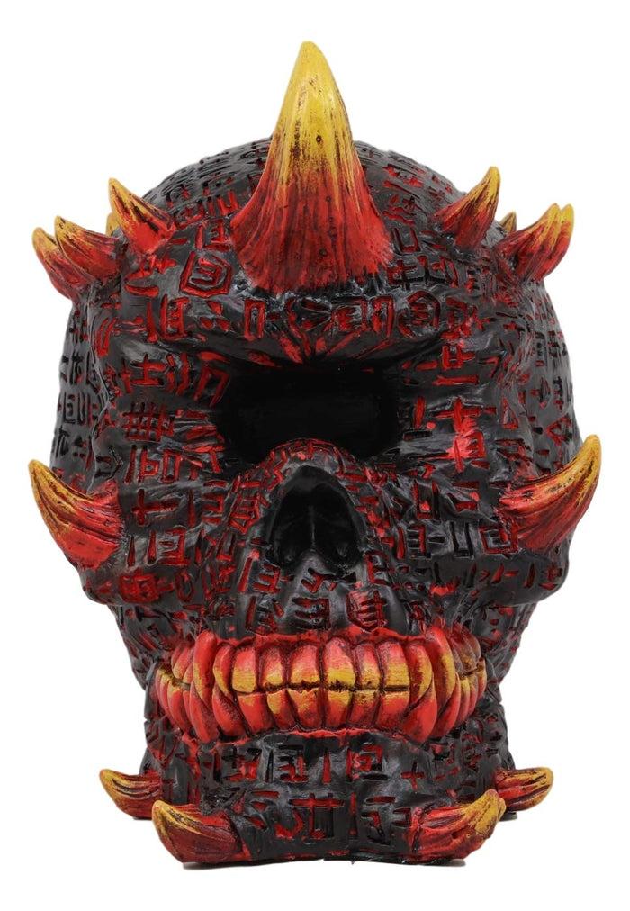 Ebros Gift Ebros Hell Inferno Fire Cyclops Skull Statue Greek One Eyed Demon With Horns Figurine