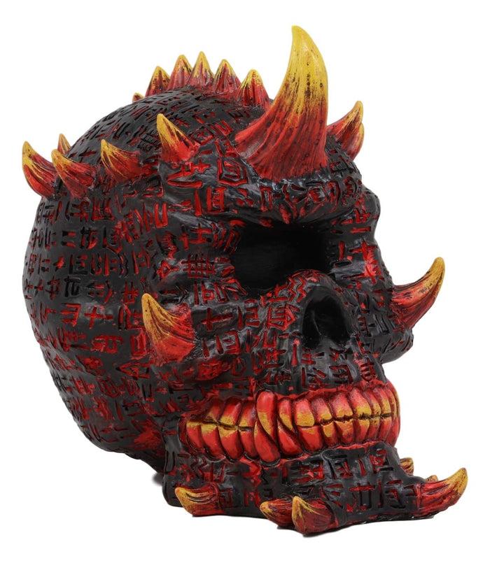 Ebros Gift Ebros Hell Inferno Fire Cyclops Skull Statue Greek One Eyed Demon With Horns Figurine