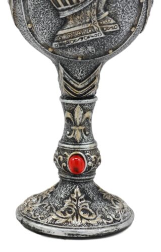 Ebros Gift Ebros Heraldry Medieval Renaissance Royal Knight Suit Of Armor Wine Goblet Chalice 5oz