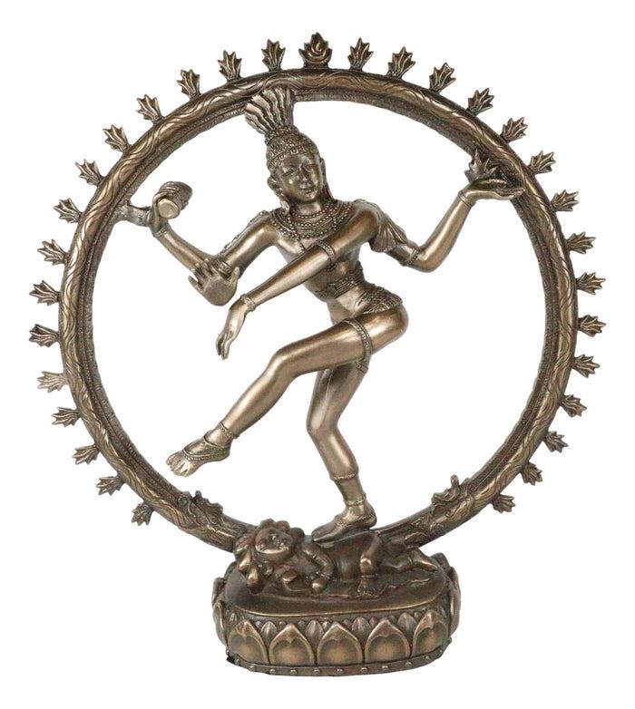 Ebros Gift Ebros Hindu Avatar Deity Cosmic Dancer Shiva Nataraja By Fire Wheel Altar Figurine