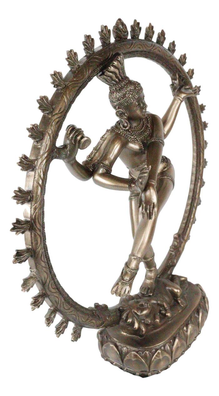 Ebros Gift Ebros Hindu Avatar Deity Cosmic Dancer Shiva Nataraja By Fire Wheel Altar Figurine