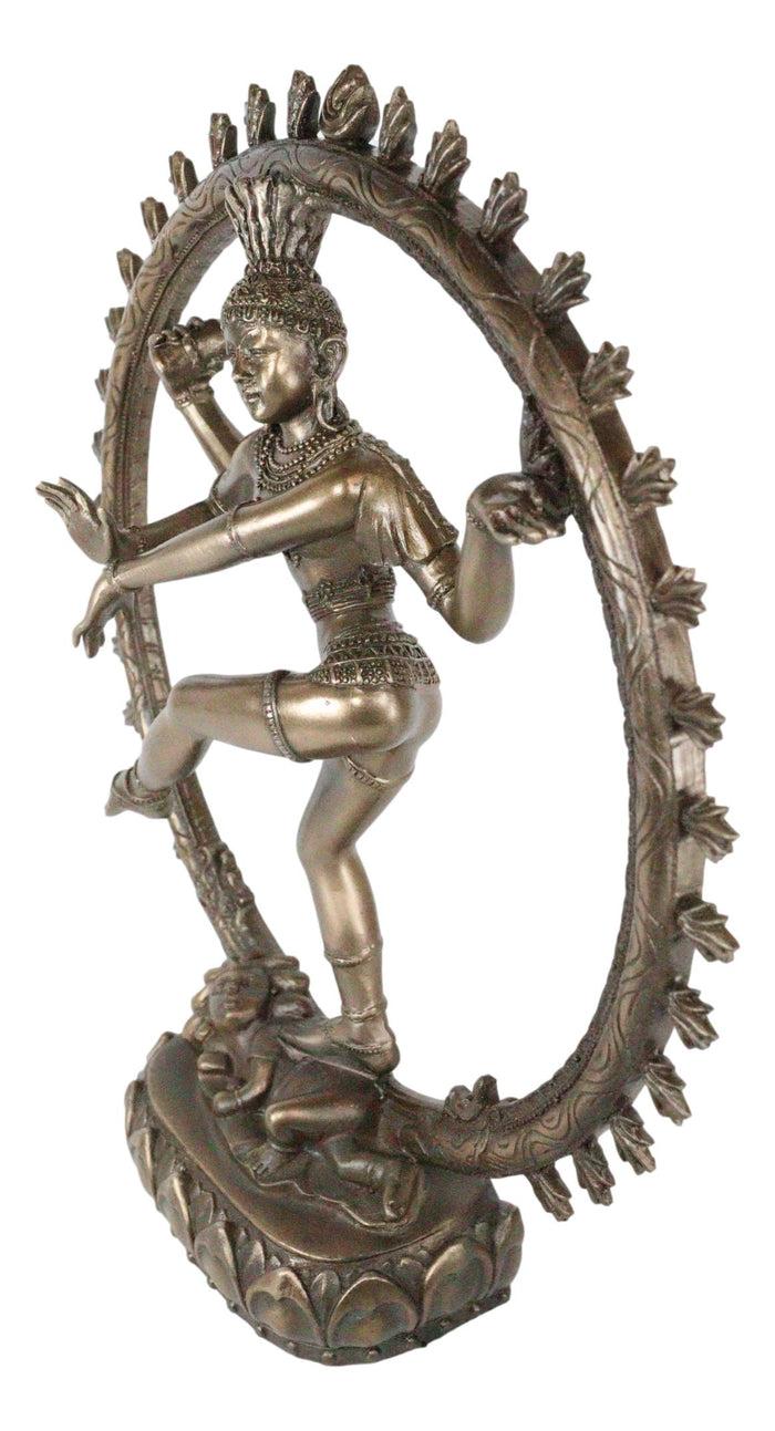 Ebros Gift Ebros Hindu Avatar Deity Cosmic Dancer Shiva Nataraja By Fire Wheel Altar Figurine