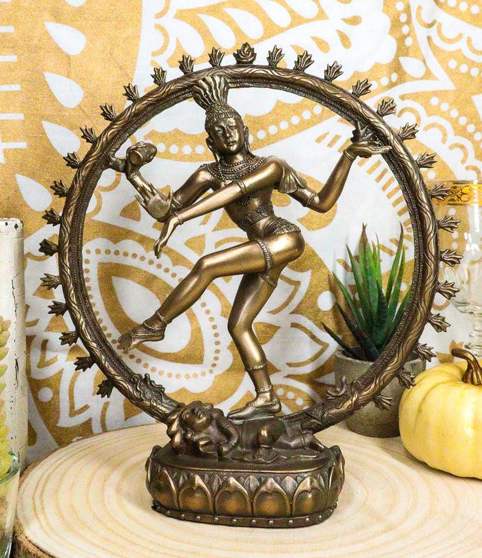 ebros gift Ebros Hindu Avatar Deity Cosmic Dancer Shiva Nataraja By Fire Wheel Altar Figurine