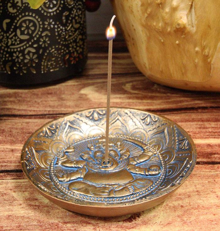ebros gift Ebros Hindu Elephant Head God Lord Ganesha Incense Stick Holder Burner 5" Long