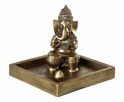 Ebros Gift Ebros Hindu God Ganesha Elephant Meditation Theme Incense Burner Collectible
