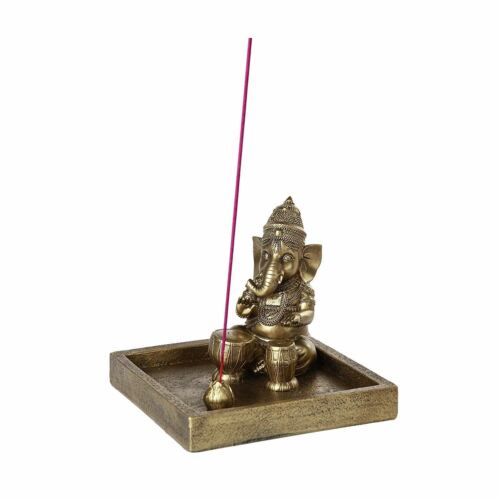 ebros gift Ebros Hindu God Ganesha Elephant Meditation Theme Incense Burner Collectible