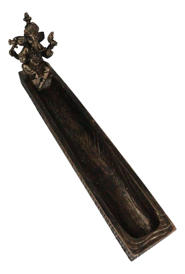 Ebros Gift Ebros Hindu God Ganesha Stick Incense Holder 10" Length Hinduism Decorative