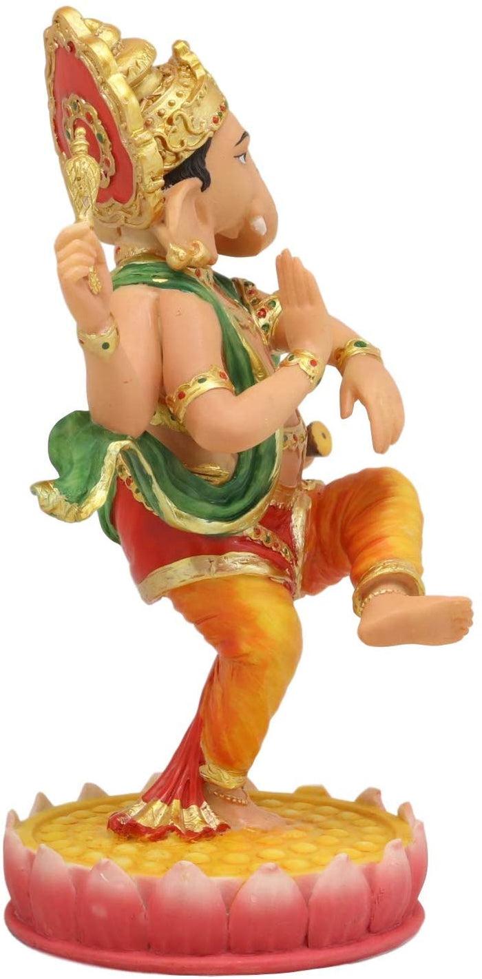 Ebros Gift Ebros Hindu Supreme God Dancing Avatar Nritya Ganesha In Yoga Pose Statue 8" H