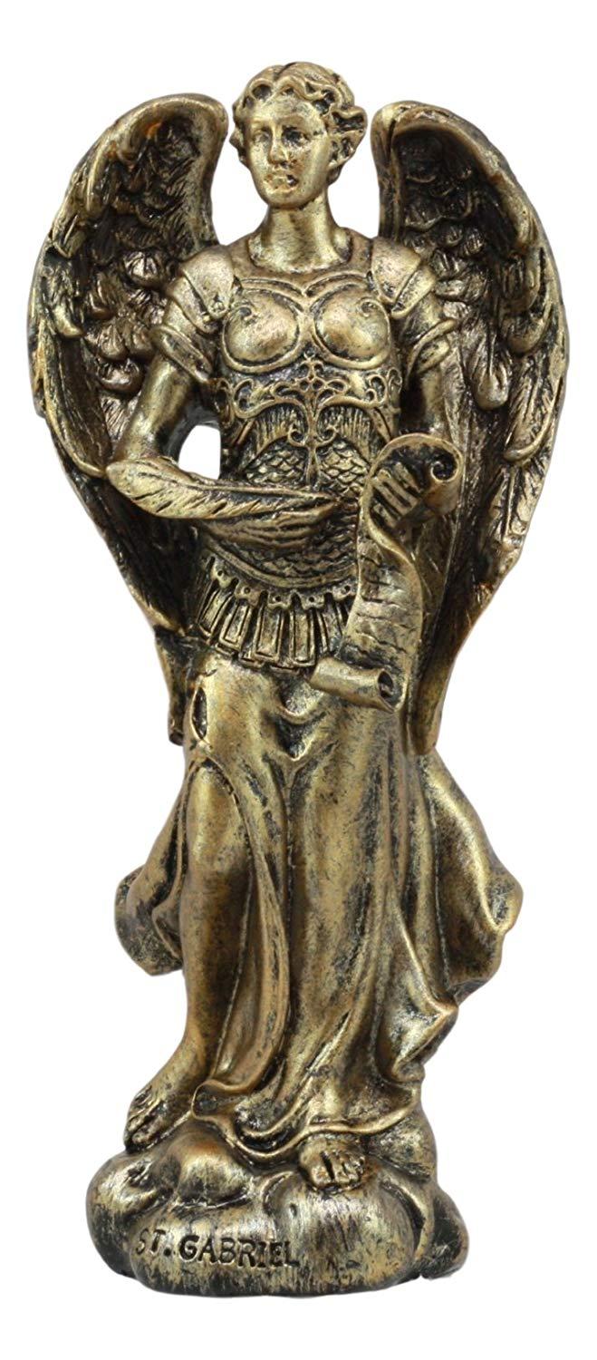 Ebros Gift Ebros Holy Archangel Saint Gabriel Patron Of Baptism Power Might Of God Figurine 5"H