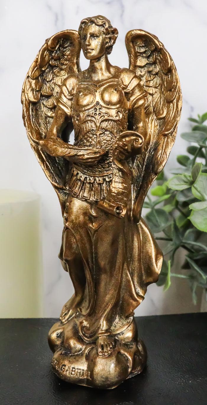 ebros gift Ebros Holy Archangel Saint Gabriel Patron of Baptism Power Might of God Figurine 5"H