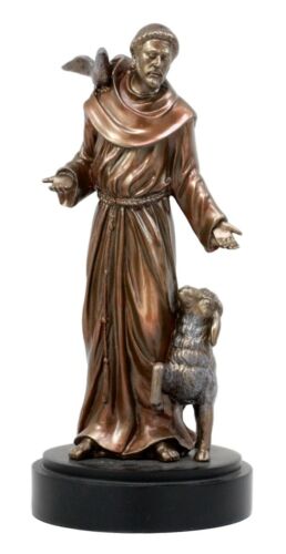 ebros gift Ebros Holy Catholic Saint Francis Of Assisi Figurine 7.5"H Devoted Monk Patron Of Animals & Environment