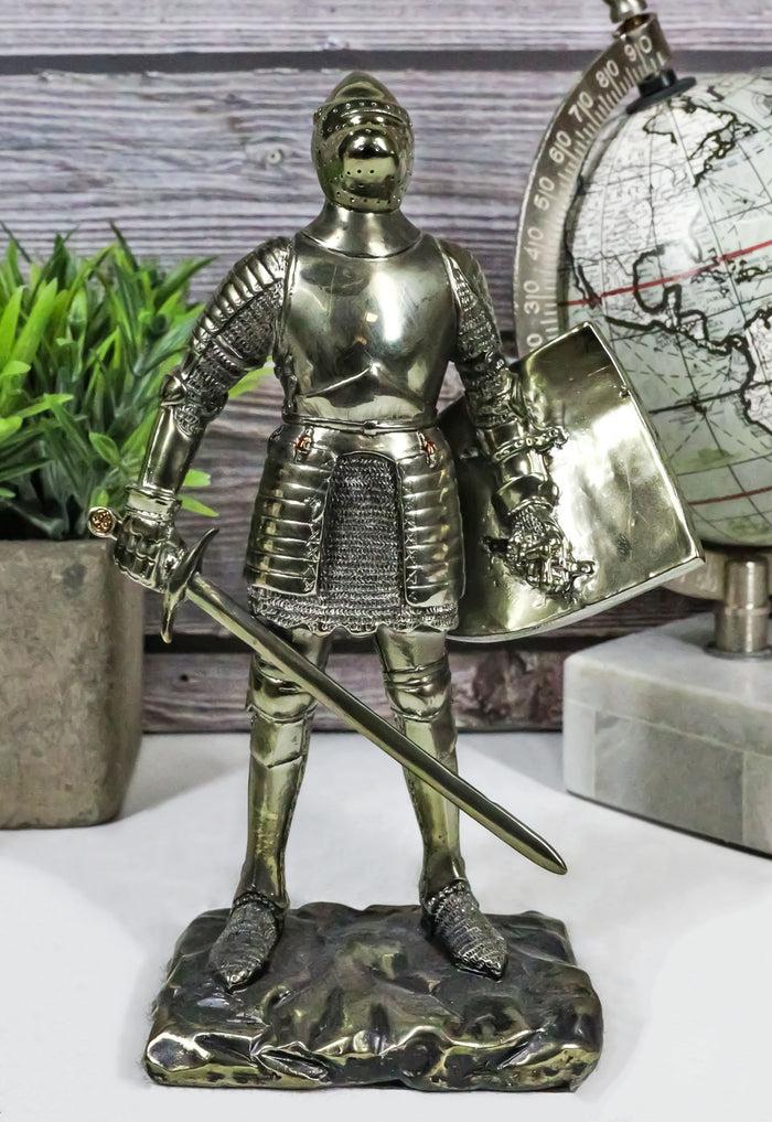 ebros gift Ebros Holy Roman Empire Crusader Knight with Sword and Shield 7" Tall Figurine