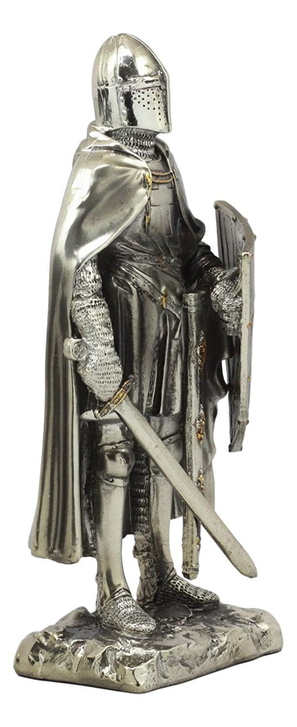 Ebros Gift Ebros Holy Roman Empire Suit Of Armor Crusader Knight With Sword And Shield Statue