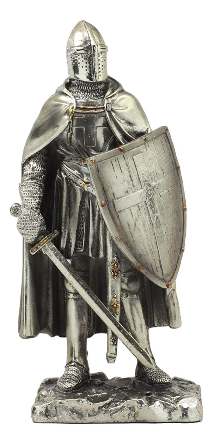 Ebros Gift Ebros Holy Roman Empire Suit Of Armor Crusader Knight With Sword And Shield Statue