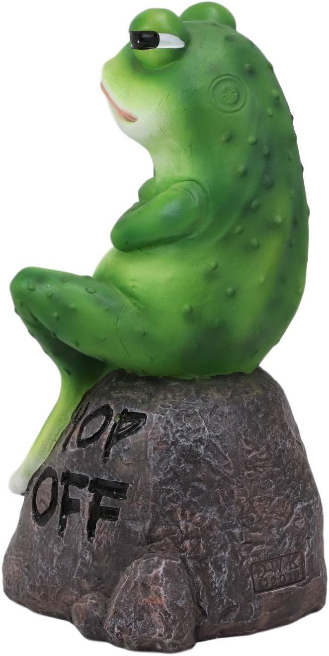 Ebros Gift Ebros Hop Off Feisty Toad Frog On Landscape Rock Statue Rainforest Animal Decor