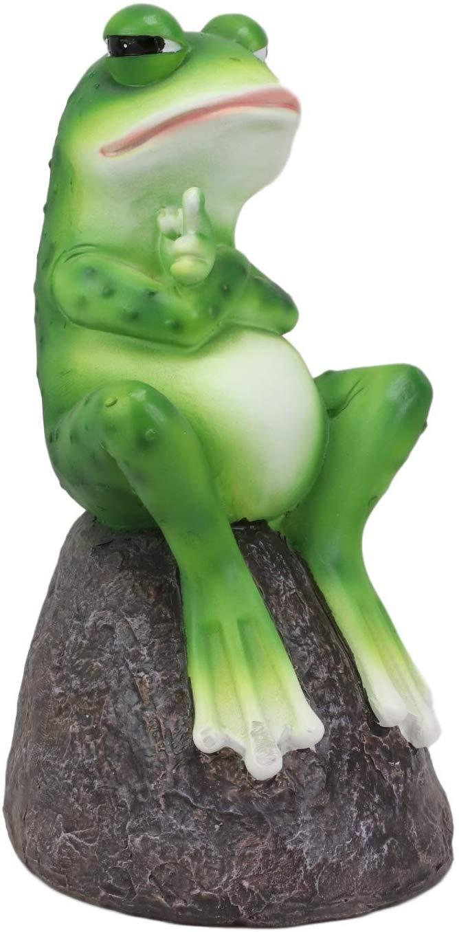Ebros Gift Ebros Hop Off Feisty Toad Frog On Landscape Rock Statue Rainforest Animal Decor