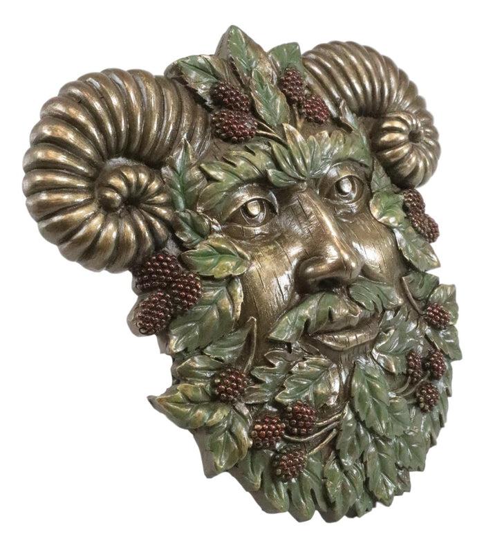 Ebros Gift Ebros Horned God Blooming Floral Foliage Celtic Summer Season Greenman Wall Decor