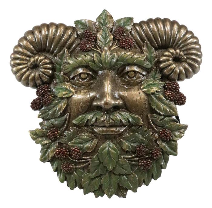 Ebros Gift Ebros Horned God Blooming Floral Foliage Celtic Summer Season Greenman Wall Decor