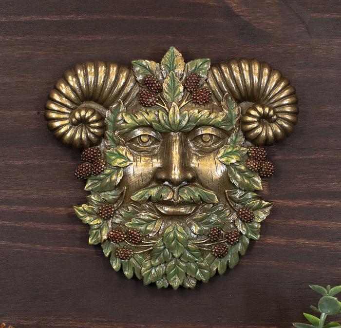 ebros gift Ebros Horned God Blooming Floral Foliage Celtic Summer Season Greenman Wall Decor
