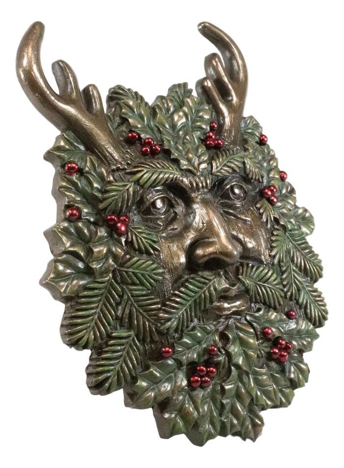 Ebros Gift Ebros Horned God Winter Season Greenman Pan Wall Plaque 7"L Vegetative Deity