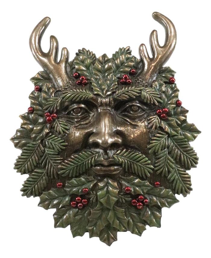 Ebros Gift Ebros Horned God Winter Season Greenman Pan Wall Plaque 7"L Vegetative Deity