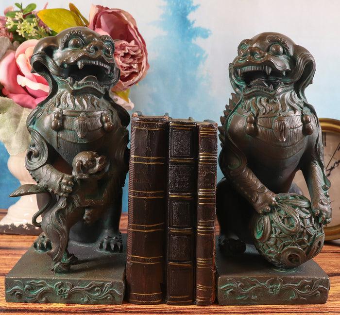 ebros gift Ebros Imperial Palace Guardian Foo Dogs Lions Bookends Figurine Pair 10" H