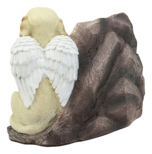 Ebros Gift Ebros In Memory Of A Loyal Friend Labrador Retriever Dog With Angel Wings Statue 8.5" Long